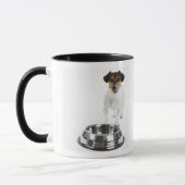 Hund mit großer Schüssel Tasse (Links)