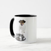 Hund mit großer Schüssel Tasse (Vorderseite Links)