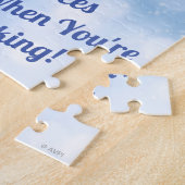 Hund mit großer Weihnachtsmannmütze Puzzle (Seite)