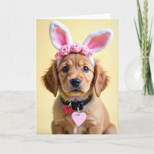 Hund mit Hasenohren Süße Pet Karte