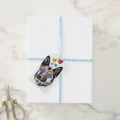 Hund mit Herz-Valentinstag Geschenkanhänger (Mit Garn)