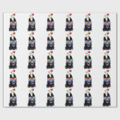 Hund mit Herz-Valentinstag Geschenkpapier (Flach)