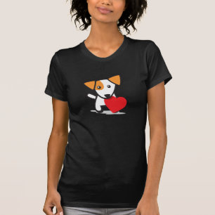 Hund mit Herzen T-Shirt