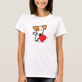 Hund mit Herzen T-Shirt