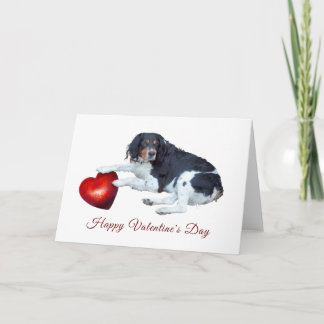 Hund mit HerzValentinstag-Karte Karte