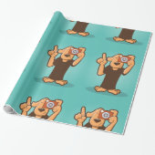 Hund mit Kamera Geschenkpapier (Ungerollt)