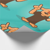 Hund mit Kamera Geschenkpapier