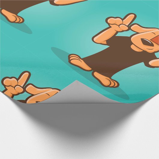 Hund mit Kamera Geschenkpapier