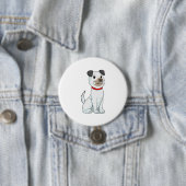 Hund mit Knochen Button (Beispiel)