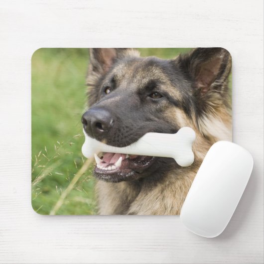 Hund mit Knochen Mousepad (Mit Mouse)