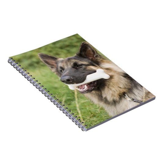 Hund mit Knochen Notizblock (Rechte Seite)