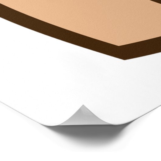 Hund mit Knochen Poster (Ecke)