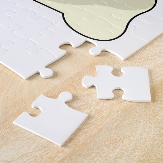 Hund mit Knochen Puzzle (Seite)