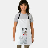 Hund mit Knochen Schürze (Insitu)