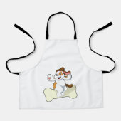 Hund mit Knochen Schürze (Vorderseite)