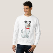 Hund mit Knochen Sweatshirt (Vorne ganz)