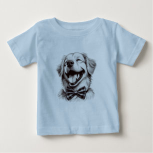 Hund mit Krawatte Baby T-shirt