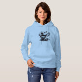 Hund mit Krawatte Hoodie (Vorne ganz)