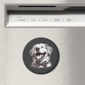 Hund mit Krawatte Magnet (In Situ (Geschirrspüler))
