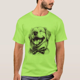 Hund mit Krawatte T-Shirt