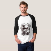 Hund mit Krawatte T-Shirt (Vorne ganz)