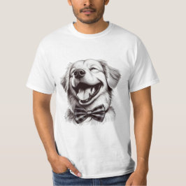Hund mit Krawatte T-Shirt