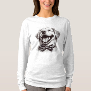 Hund mit Krawatte T-Shirt