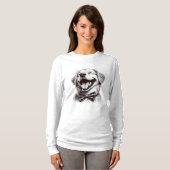 Hund mit Krawatte T-Shirt (Vorne ganz)