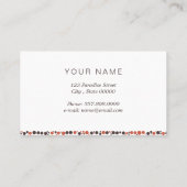 Hund mit Kreisläufen Visitenkarte (Rückseite)