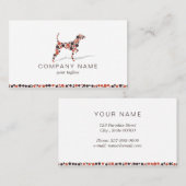 Hund mit Kreisläufen Visitenkarte (Vorne/Hinten)