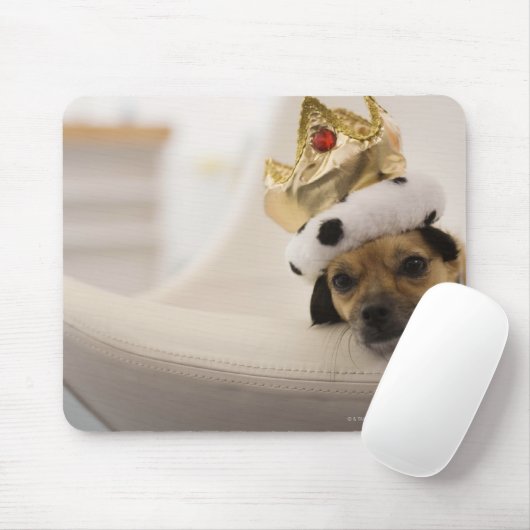 Hund mit Krone Mousepad (Mit Mouse)