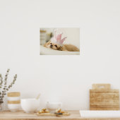 Hund mit Krone Poster (Küche)