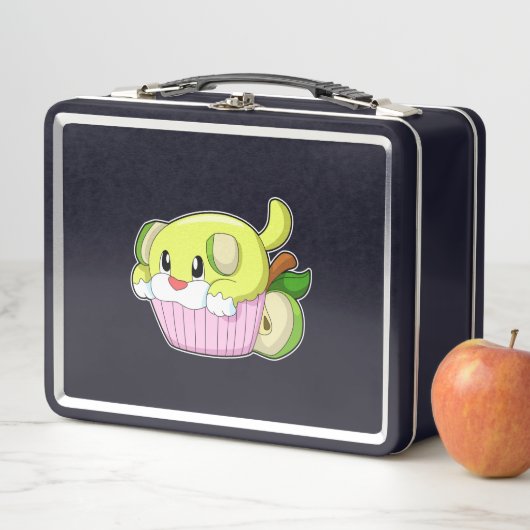 Hund mit Kuchen Metall Brotdose (Beispiel)