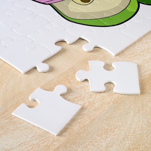 Hund mit Kuchen Puzzle (Seite)