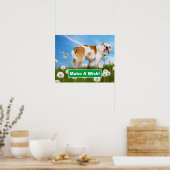 Hund mit Löwenzahn Poster (Küche)
