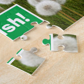 Hund mit Löwenzahn Puzzle (Seite)