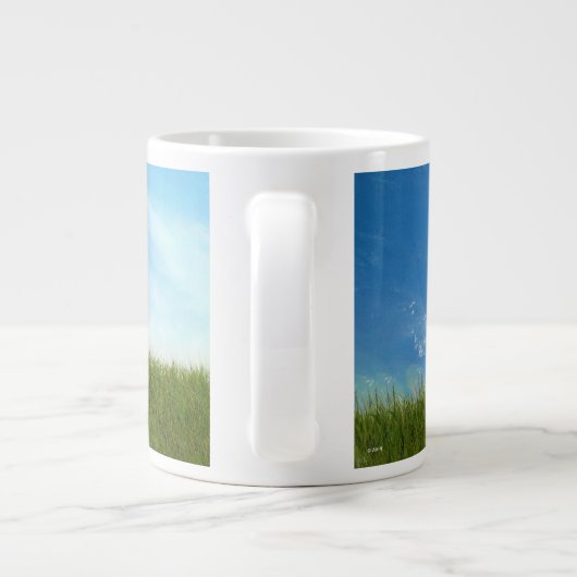 Hund mit Lüster Jumbo-Tasse (Rückseite)