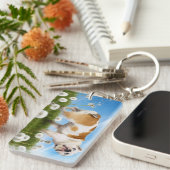 Hund mit Lüster Schlüsselanhänger (Vorderseite rechts)