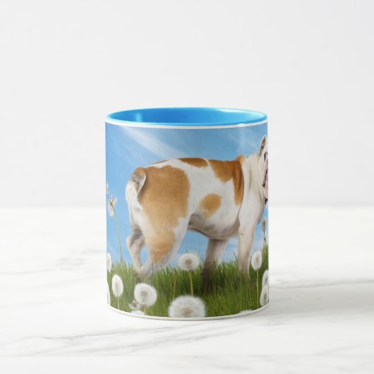 Hund mit Lüster Tasse (Zentrum)