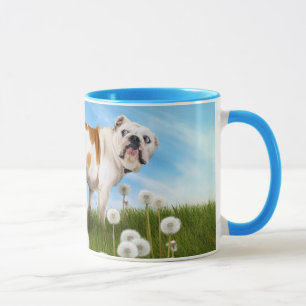 Hund mit Lüster Tasse