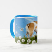 Hund mit Lüster Tasse (Vorderseite Links)