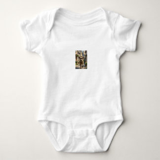 Hund mit Muddy Paws Baby Jersey Bodysuit Strampler