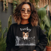 Hund mit Namen personalisierbar Sweatshirt