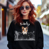 Hund mit Namen personalisierbar Sweatshirt