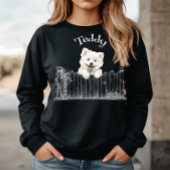Hund mit Namen personalisierbar Sweatshirt