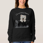 Hund mit Namen personalisierbar Sweatshirt (Vorderseite)
