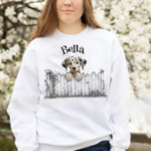 Hund mit Namen personalisierbar T-Shirt