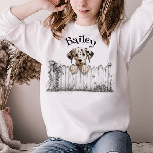 Hund mit Namen personalisierbar T-Shirt