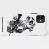 Hund mit Operator Vest AR15 Case-Mate iPhone Hülle (Rückseite (Horizontal))