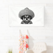 Hund mit Originalfarbe Banner (Insitu)